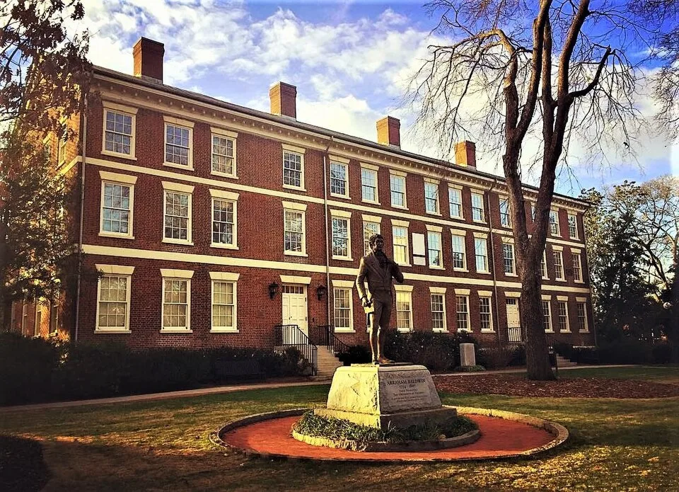 University of Georgia Old College, the oldest remaining structure on campus constructed in 1806.