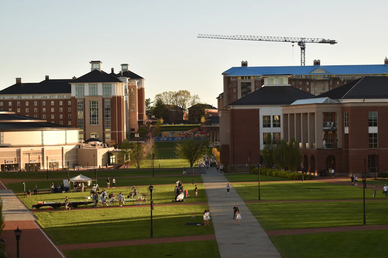 Commons Lawn on the university campus