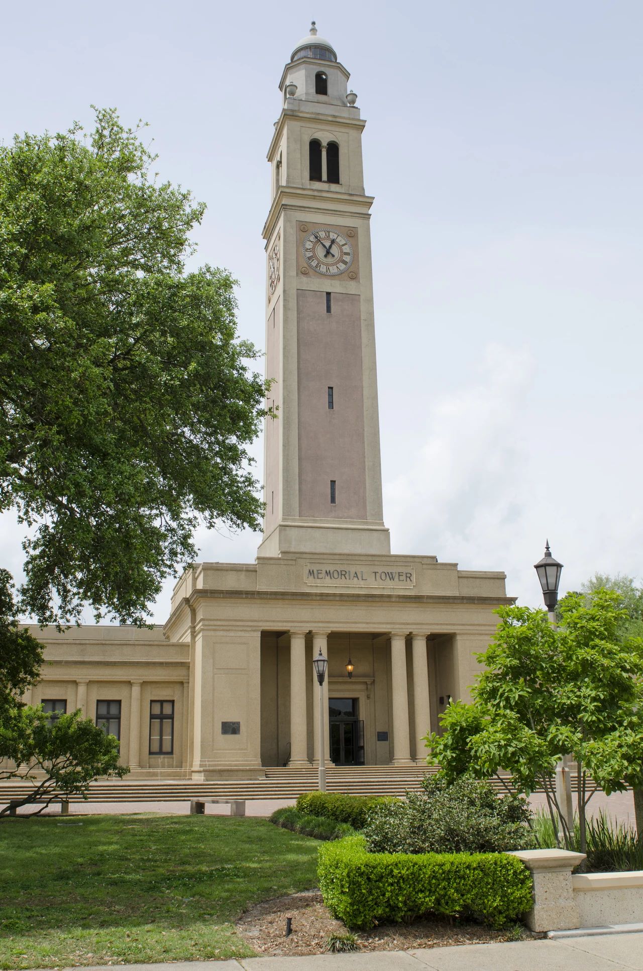 Memorial Tower on the Louisiana State University campus in Baton Rouge