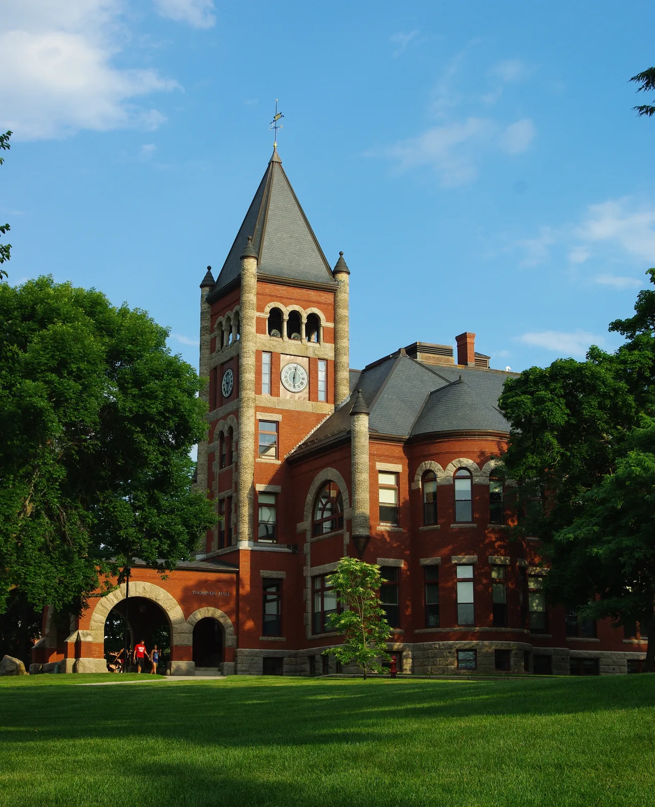 University of New Hampshire campus: Thompson Hall, UNH Sunset