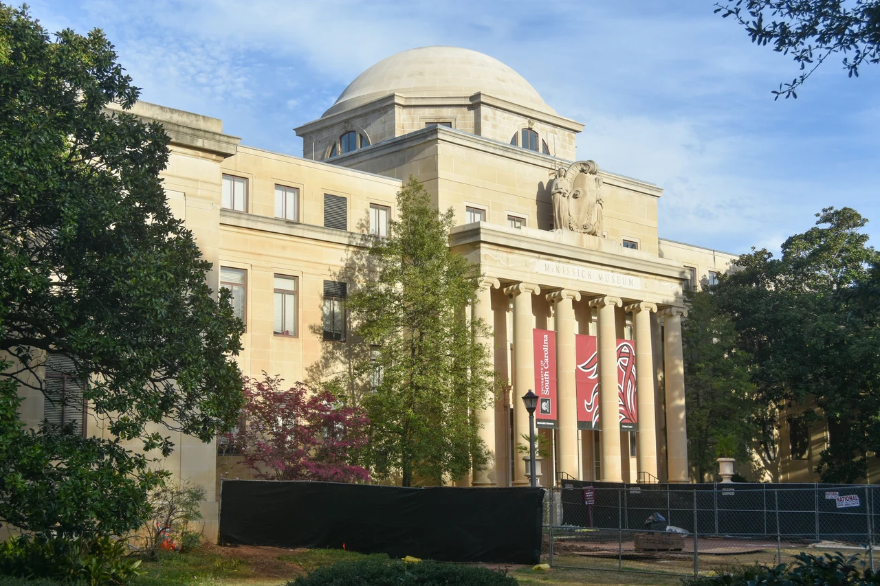 The McKissick Museum at the University of South Carolina undergoing renovations in March, 2024.