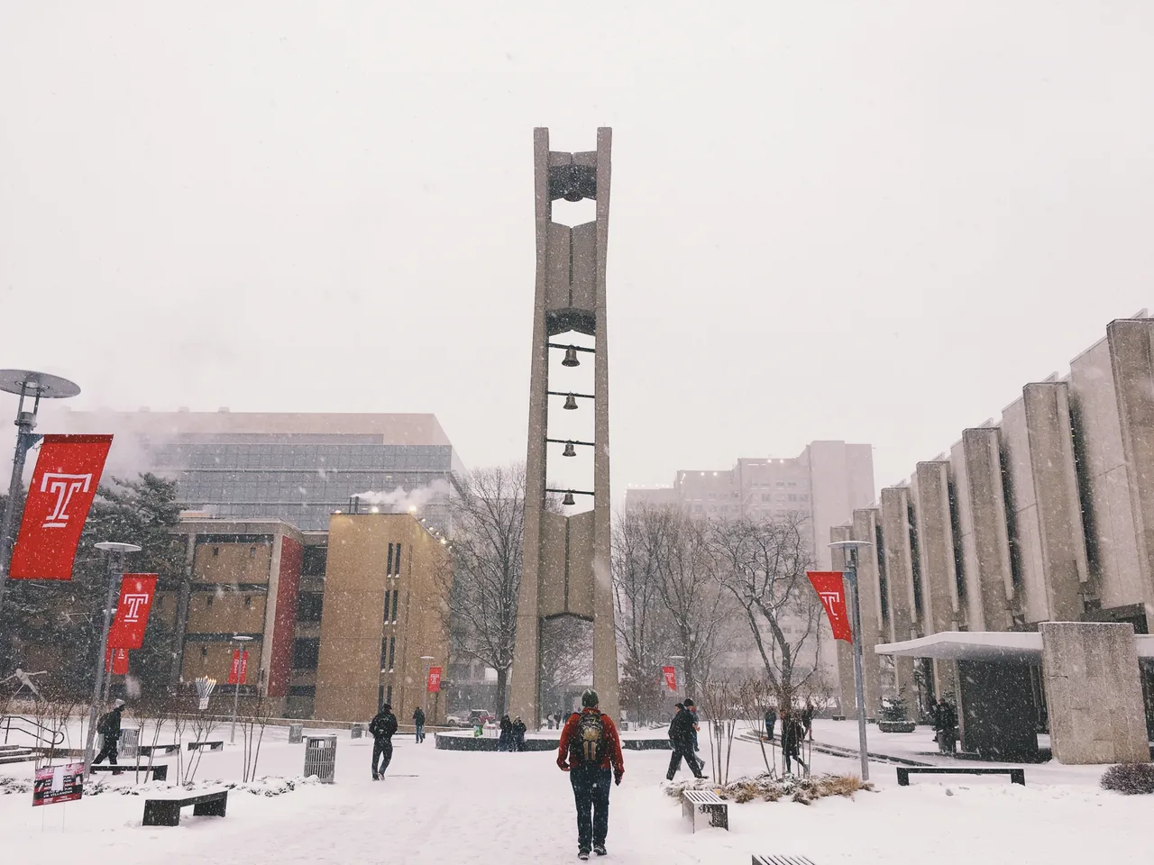 Bell Tower in winter · Temple